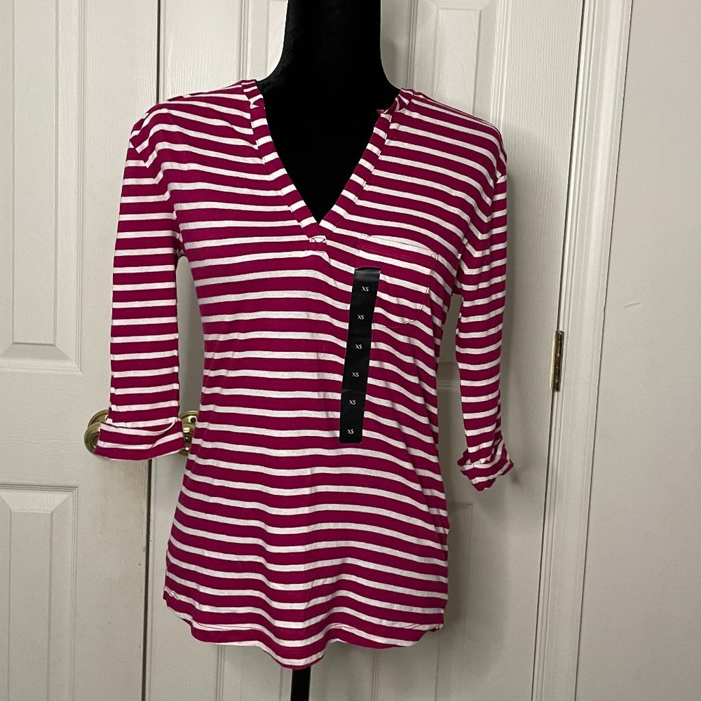 Banana Republic V-neck 3/4 Sleeve Shirt